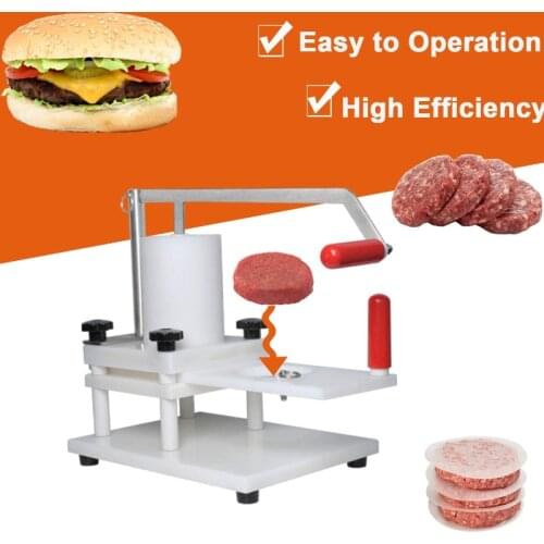110-130mm Commercial Hamburger Patty Maker Manual Hamburger Forming Machine Burger Press With 500pcs Hamburger Patty Paper Sheet