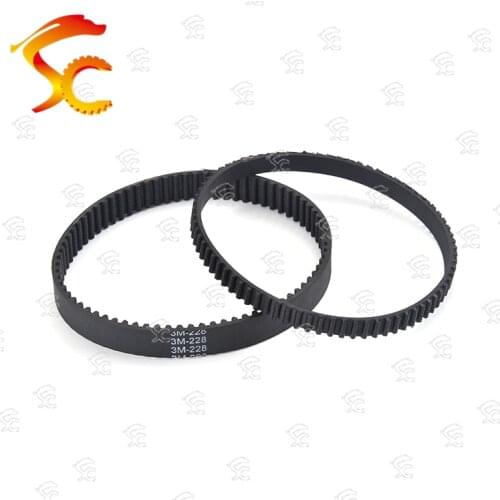 HTD 3M Belt 3M-228 length 228mm Teeth 76 closed loop rubber Drive Belt width 6mm/10mm/15 printer closed loop 3D printer