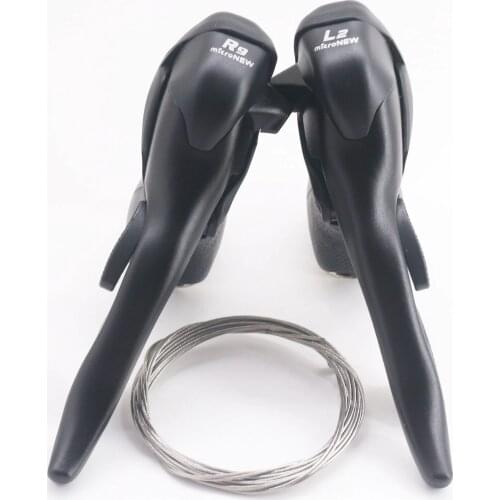 For Microshift double Road 9 Speed Shifters Bike Cycling Bicycle Derailleur Dual Control Levers for Shimano 9 speeds Road Shifte