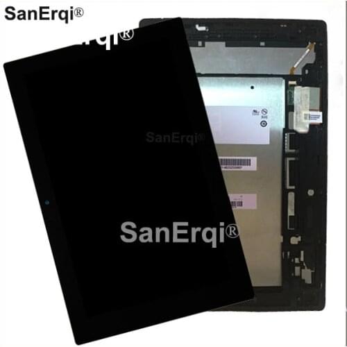 Full LCD Display Monitor Touch Screen Panel Digitizer Sensor Glass Frame For Sony Xperia Tablet Z 10.1 SGP311 SGP312 SGP321