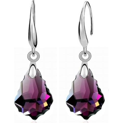 High Quality Long Earrings For Women Fashion Brand Geometric Crystal Drop Earrings For Women Classic Girls Party Jewelry Gift