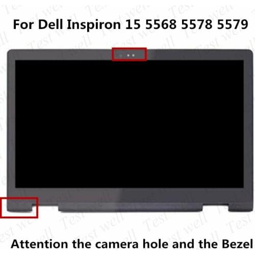 Test well For Dell Inspiron 15 5568 5578 5579 P58F P58F001 LCD Display Screen Touch Glass Digitizer Panel Assembly B156HAB01.0