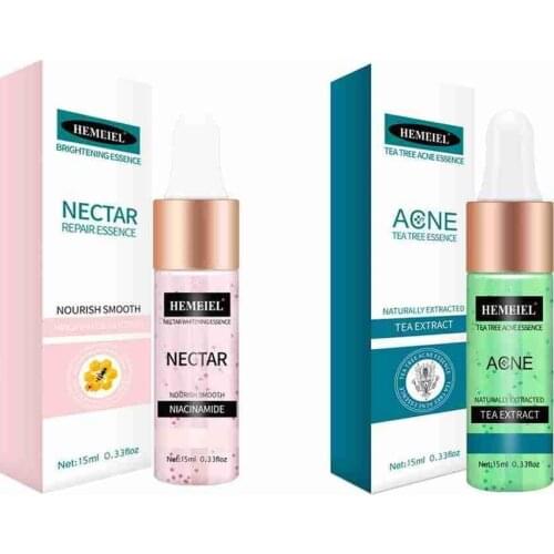 15ml Tea Tree Acne Treatment Serum Shrinks Pore Repair Whitening Moisturizing Essence Effective Fade Acne Spots Face Skin Care