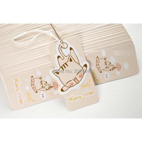High quality Kids hang tags/ children clothing/bag label free design custom printed logo kraft hang tag swing tag dpt003