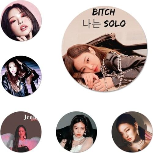 Solo JENNIE Badge Brooch Pin Accessories For Clothes Backpack Decoration gift