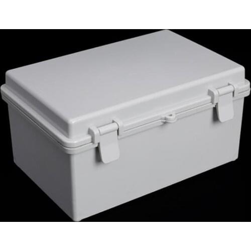 1pc Hinged Waterproof Wires Junction Box Plastic ABS Distribution Box Electrical Box Empty