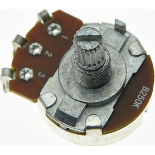 10pcs B250K Electric Guitar Linear Pots 24mm Base Short Shaft Potentiometers