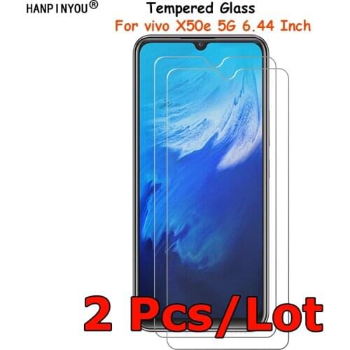 2 Pcs/Lot For vivo X50e 5G 6.44" Tempered Glass Screen Protector Ultra Thin Explosion-proof Protective Film