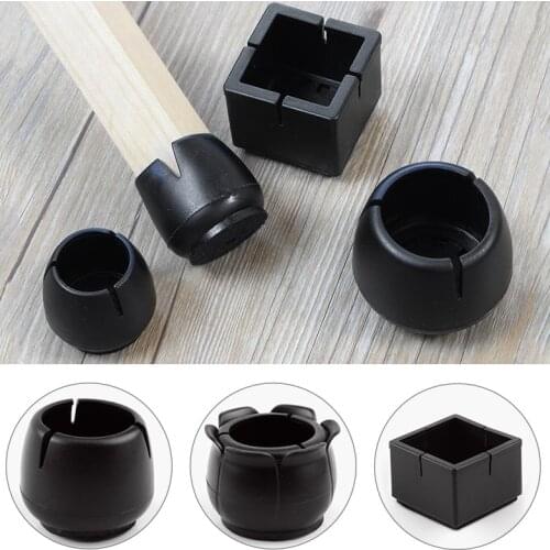 8 Pcs/set Rectangular Chair Leg Cap Chair Leg Protector Cover Furniture Table Leg Covers Round Bottom Circle For Round Square