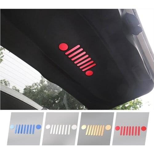 New & Cool Aluminium Auto Tail Door Inside Emblem Vehicle Logo Sticker for Jeep Renegade 2015 2016