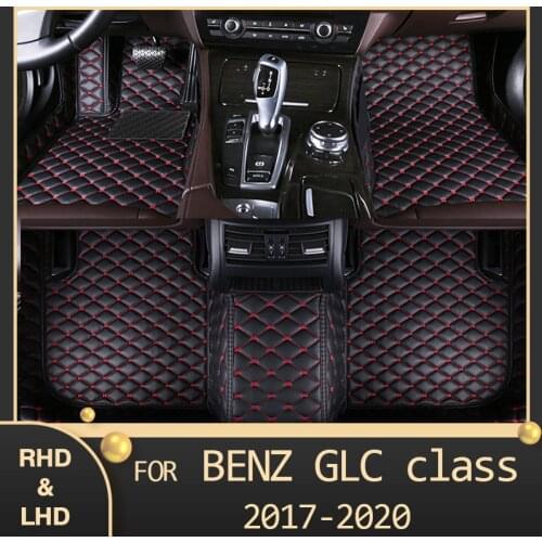 MIDOON Car floor mats for BENZ GLC class X253 C253 2017 2018 2019 2020 Custom auto foot Pads automobile carpet cover