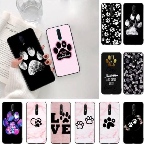YJZFDYRM Hot best friends Dog paw Coque Shell Phone Case For Oppo A5 A9 2020 Reno2 z Renoace 3pro Realme5Pro