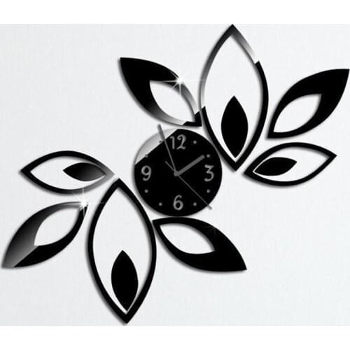 DIY digital clock mute, quartz acrylic wall stickers living room watch clock, home decoration, wall clock modern designng