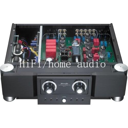 CV-1 Fully Balanced Pre-amplifier Preamp, Vacuum tube HIFI Pre amp 12AX7 12AU7 balance Tube, Input sensitivity: 400mV (balanced)