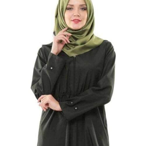 Bag Hooded Pockets Long Hijab Stylish Raincoat Water Repellent Zipper Hooded Seasonal Winter Tunik Vivezza 6662