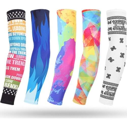 1Pairs Breathable Quick Dry Cuff Cover Running Arm Sleeves Basketball Elbow Pad Fitness Armguards Sports Cycling Arm Warmers