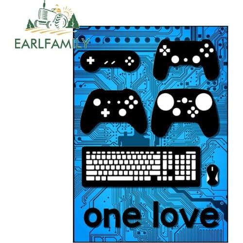 EARLFAMILY 13cm x 9.4cm For One Love Vinyl Car Stickers Personality Decal Motorcycle JDM Scratch-Proof Waterproof Car Styling