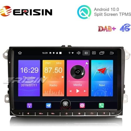 Erisin ES2728V 9" DAB+ Android 10.0 Car Stereo Radio SatNav for VW Passat Golf 5 T5 Touran Polo Seat Skoda