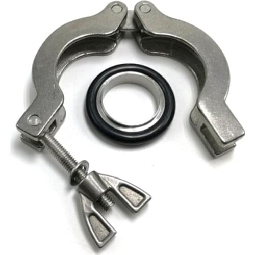 KF10 KF16 KF25 KF40 KF50 , rubber gasket bracket aluminium alloy vacuum tube clamp , Vacuum bellows clamps