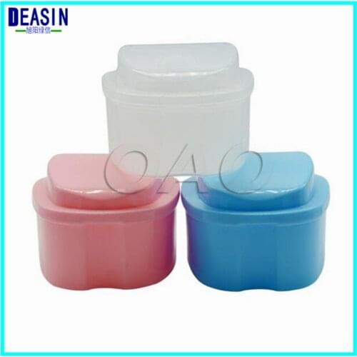 Denture Box False Teeth Rinsing Basket Container Bath Appliance Storage Case Denture Bath Box Case Dental False Teeth Storage