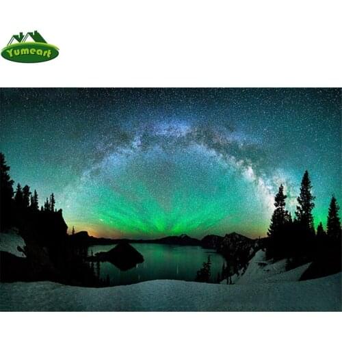 Creative gift,Diamond Embroidery,Aurora Borealis Nature Diy Diamond Painting,Cross Stitch,5D,Mosaic,square,Christmas Decoration