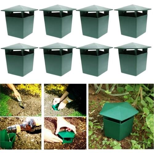 8 Pieces Beer Slug & Snail Traps Eco-Friendly to Catch Slugs Snails Catcher, Safe for Kids and Pets
