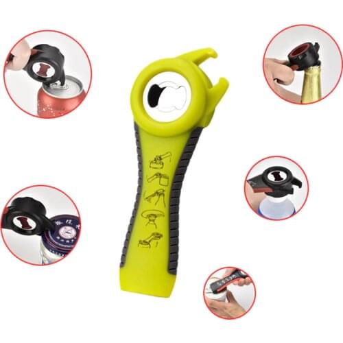 5 in 1 Multi function multi-function Stainless Steel plastic Can jar bottle open can Opener Beer Good Kitchen Tool tools