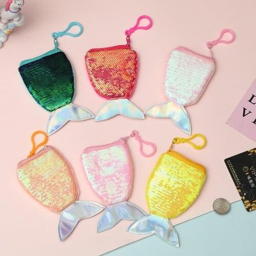 M376 Fashion Laser Coin Bag Fish Tail Sequin Schoolbag Pendant Bag Girl Women Student Gift Wholesale