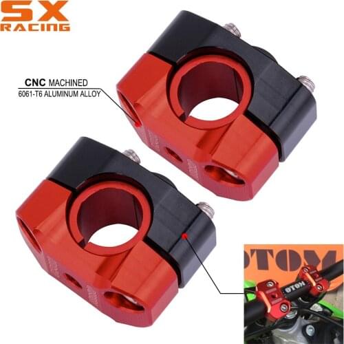 Motorcycle CNC 22MM 28MM Handlebar Raiser Clamp Fat Bar Mount Universal Mounts For KTM KAWASAKI HONDA YAMAHA SUZUKI Dirt Bike