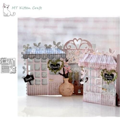 MT Craft Metal Cutting Dies Fence window house garden Scrapbooking Album Decorative Embossing Stencils Paper Card Crafts Die Cut