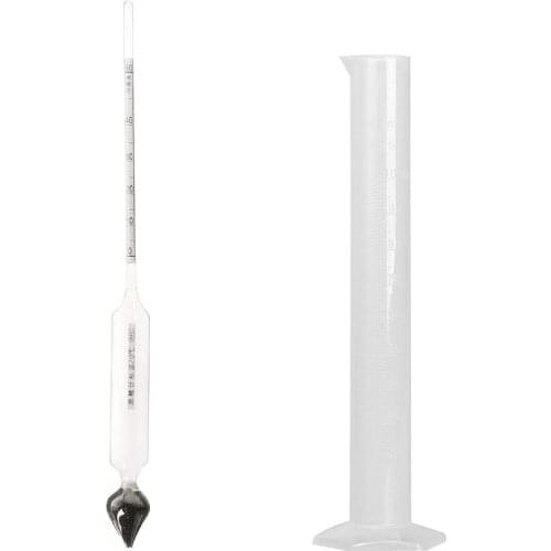 Hydrometer Tester Vintage measuring bottle Set Tools Alcoholmeter Alcohol Meter Wine Concentration Meter 0-50 hydrometer alcohol