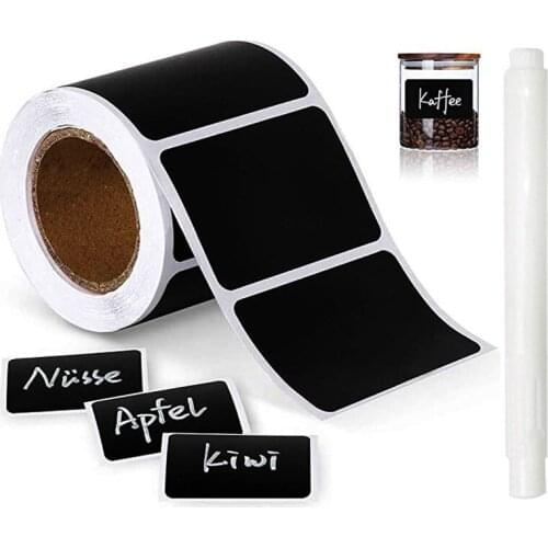 240Pcs Blackboard Stickers Label Reusable DIY Writable Stickers for kitchen Jars Removable Waterproof Chalkboard Labels sticker