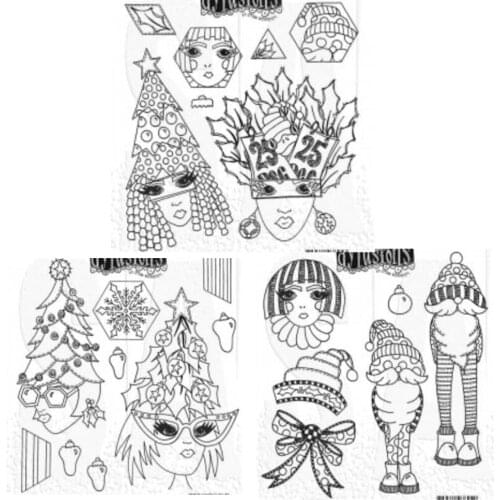 2021 New Elves background Clear Stamp/Seal for DIY scrapbooking/photo album Decorative clear stamp sheets