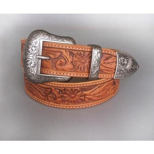 Wholesale Retail New Vintage Pin Belt Buckle Hand Crafted Cowboy Cowgirl Western Genuine Leather Belt