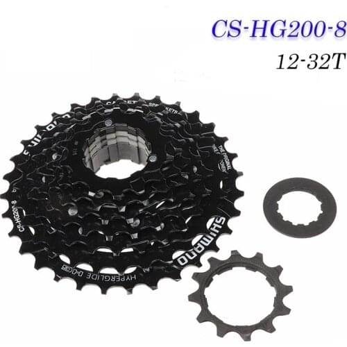 For SHIMAN0 CS-HG200-8 Speed MTB Mountain Bike Bicycle Cassette Freewheel 8 Speed Flywheel 12-32 Crankset Bicycle Accessories