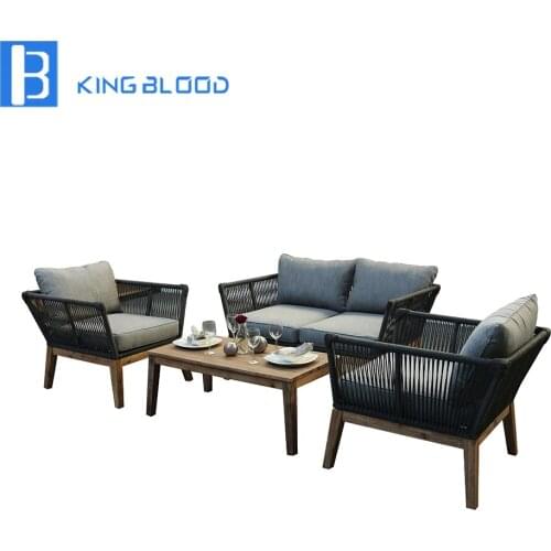 Rope weaving garden furniture sofa