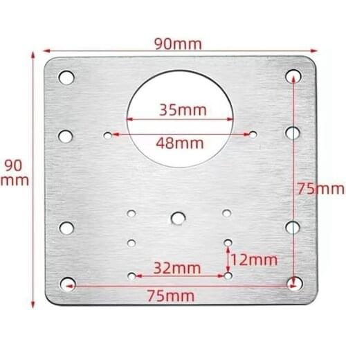 Stainless Steel Hinge Repair Plate With Screws For Furniture Cupboard Hinge Side Plate Repair Mount Tool