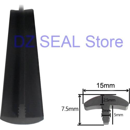 T-shaped wooden door sealing strip card slot sound insulation door frame crash strip door seam windproof shockproof rubber strip