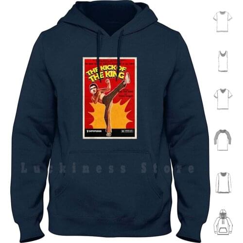 The Kick Of The King ( Eric Cantona ) Hoodie Long Sleeve Eric Cantona Eric The King Karate Kung Fu Kick Martial Arts