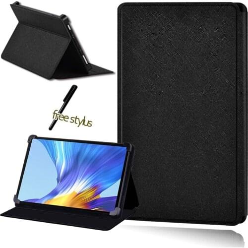Universal Tablet Case for Huawei MatePad /Honor V6/Enjoy Tablet 2 Tablet Anti-fall/Shockproof Tablet PU Leather Cover Case+pen
