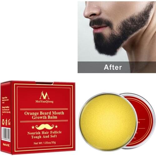 30ml MeiYanQiong Mens Plant Dense Tough Beard Care Cream Moisturizing Smooth Promote Growth Lubrication Cream Beard Care Cream