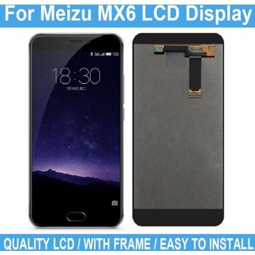 5.5" LCD For Meizu MX6 Digitizer Screen Assembly Repair Parts Replacement No Frame For Meizu MX6 LCD Display Touch Screen+Tool