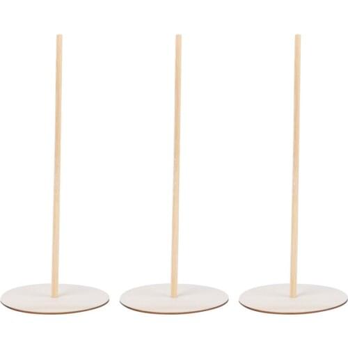 3pcs Wooden Donuts Stand Birthday Party Doughnut Rack Cart Stand Donut Display Holder Donuts Bar Favors