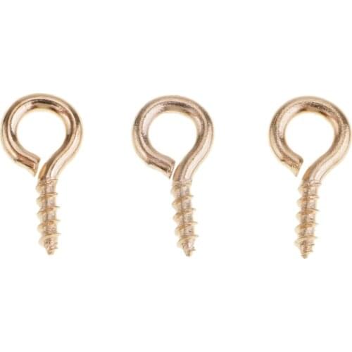 50Pcs Metal Bait Screws Carp Fishing Terminal Tackle Boilie Pop Ups 3 Size