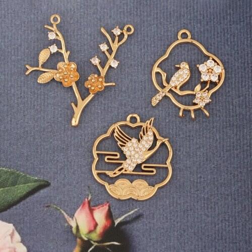 HAOSAW 4Pcs Jewelry Accessories/DIY Making/Earrings Pendants/Choose/Multi Shape/Jewelry Findings & Components/Hand Made