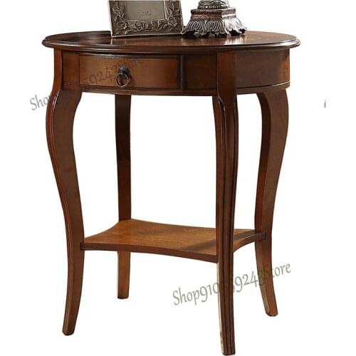 American Solid Wood Side A Few Corners A Few Oval Table Telephone Table Sofa Side Table Coffee Table Small Coffee Table Round Ta