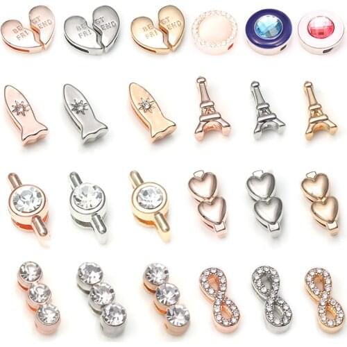 BAOPON Fashion Charm Slide Beads Stainless Steel Mesh Bracelet Making For Woman Fits Fine Bracelets Bangles Jewelry Wholesale