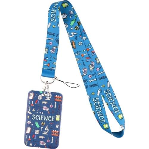 PF1013 Chemistry Teacher Key lanyard Car Keychain Personalise Office ID Card Pass Mobile Phone Key Ring Badge Holder Jewelry