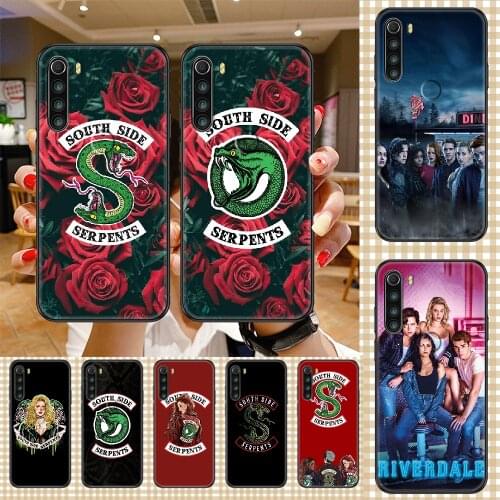 TV Riverdale Southside Serpents Phone case For Xiaomi Redmi Note 7 7A 8 8T 9 9A 9S 10 K30 Pro Ultra black 3D prime luxury coque