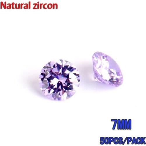7mm 50pcs zircon Super flash High imitation circular Pointed bottom Rhinestones DIY jewelry material Circular